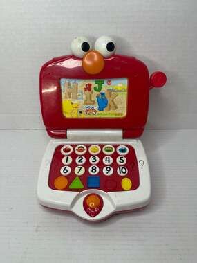 2006 Mattel Sesame Street Elmo's Learning Laptop Toy Works!
